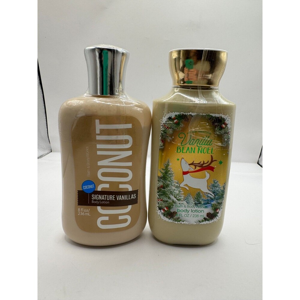 Bath & Body Works Vanilla Bean Noel Coconut Signature Vanilla LOT 2 Discontinued